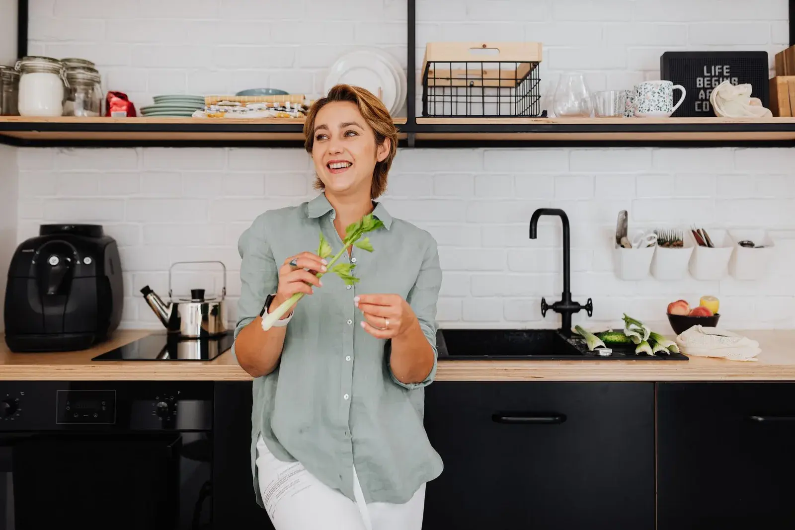 Woman preparing a fresh meal
